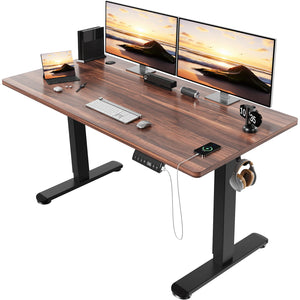 Elektrisch Höhenverstellbarer Schreibtisch 140 × 70 cm mit Memory-Funktion und USB-Anschluss